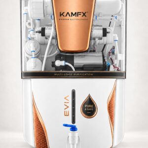 KAMFX EVIA 7 Stage WTP RO+UV+UF+Mineral Controller Water Purifier with TDS Control, 12 L Storage