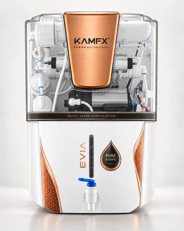 KAMFX EVIA 7 Stage WTP RO+UV+UF+Mineral Controller Water Purifier with TDS Control, 12 L Storage