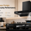 KAMFX ELYN 60 cm T-Shape Auto Clean Kitchen Chimney for Home | 1400 m³/hr Powerful Suction | Touch & Motion Sensor Control | Auto Clean | Filterless Technology | 3 Speed | LED Light | Large Oil Collector - Image 4
