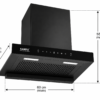 KAMFX ELYN PLUS 60 cm  T-Shape Auto Clean Kitchen Chimney for Home | 1400 m³/hr Powerful Suction | Touch & Motion Sensor Control | Auto Clean | Filterless Technology | 3 Speed | LED Light | Large Oil Collector | - Image 5