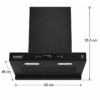 KAMFX ELYN PRO 60 cm T-Shape Auto Clean BLDC Kitchen Chimney for Home | 1600 m³/hr Powerful Suction | BLDC Motor | 10 Speed Control | Touch & Motion Sensor Control | Auto Clean | Filterless Technology | LED Light | Large Oil Collector - Image 5