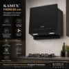 KAMFX FRDM 60 cm Designer Ductless Auto Clean Kitchen Chimney for Home | 1400 m³/hr Powerful Suction | No External Duct Pipe Required | Touch & Motion Sensor Control | Auto Clean | Baffle Filter | 3 Speed | Metal Oil Collector | LED Light - Image 9
