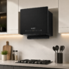 KAMFX FRDM 60 cm Designer Ductless Auto Clean Kitchen Chimney for Home | 1400 m³/hr Powerful Suction | No External Duct Pipe Required | Touch & Motion Sensor Control | Auto Clean | Baffle Filter | 3 Speed | Metal Oil Collector | LED Light - Image 6