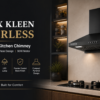 KAMFX KLEEN Filterless 60 cm Kitchen Chimney for Home | Pyramid Shape | 1000 m³/hr Suction | Filterless | 90W Motor | 3 Speed Push Button Control | Low Noise - Image 5