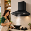 KAMFX KLEEN MINI Baffle Filter 60 cm Pyramid Kitchen Chimney | 850 m³/hr Suction | Baffle Filter | 90W Motor | 3 Speed Push Button Control | Low Noise - Image 4
