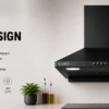 KAMFX KLEEN MINI Filterless 60 cm Pyramid Kitchen Chimney | 850 m³/hr Suction | Filterless | 3 Speed Push Button Control | Low Noise - Image 9