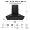KAMFX KLEEN PLUS 60 cm Filterless Kitchen Chimney for Home | Pyramid Shape | 1250 m³/hr Powerful Suction | Filterless | 200W Motor | Compact Design | Easy Operation - Image 6