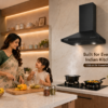 KAMFX KLEEN PLUS 60 cm Filterless Kitchen Chimney for Home | Pyramid Shape | 1250 m³/hr Powerful Suction | Filterless | 200W Motor | Compact Design | Easy Operation - Image 7
