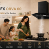 KAMFX ORVA 60 cm Auto Clean Kitchen Chimney for Home | 1400 m³/hr Powerful Suction | Touch & Motion Sensor Control | Auto Clean | Filterless Technology | 3 Speed | LED Light | Large Oil Collector - Image 6