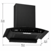 KAMFX ORVA MINI 60 cm Auto Clean Kitchen Chimney for Home ORVA MINI| 1100 m³/hr Suction | Touch Control | Auto Clean | Motion Sensor | Filterless | 3 Speed Control | LED Light | Compact Design - Image 5
