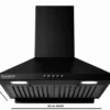 KAMFX KLEEN MINI Baffle Filter 60 cm Pyramid Kitchen Chimney | 850 m³/hr Suction | Baffle Filter | 90W Motor | 3 Speed Push Button Control | Low Noise - Image 3