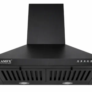 KAMFX KLEEN PLUS Baffle Filter 60 cm Kitchen Chimney for Home | Pyramid Shape | 1250 m³/hr Powerful Suction | Baffle Filter | 200W Motor | Compact Design | Easy Operation