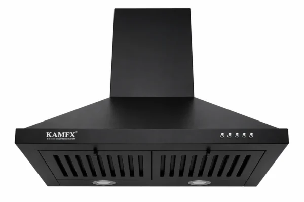 KAMFX KLEEN PLUS Baffle Filter 60 cm Kitchen Chimney for Home | Pyramid Shape | 1250 m³/hr Powerful Suction | Baffle Filter | 200W Motor | Compact Design | Easy Operation