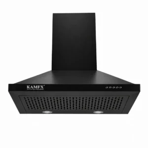 KAMFX KLEEN PLUS 60 cm Filterless Kitchen Chimney for Home | Pyramid Shape | 1250 m³/hr Powerful Suction | Filterless | 200W Motor | Compact Design | Easy Operation